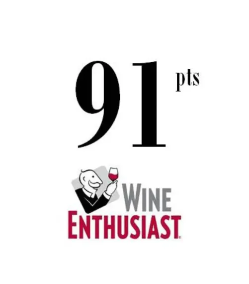 WINE ENTHUSIAST 2018 - 91Pts